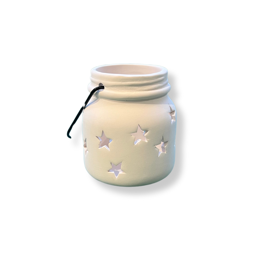 Ceramic to decorate - Small star lantern
