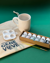 Kit Peinture Céramique : 2 Tasses Blanches à Décorer + Peintures + Pinceaux - Activité Créative Adulte/enfant - 6