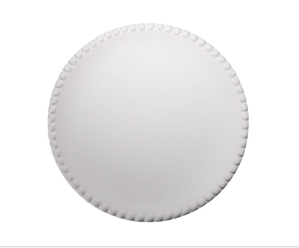 Ceramic to decorate - Lace plate