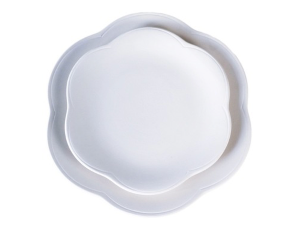Ceramic to decorate - Flower plate
