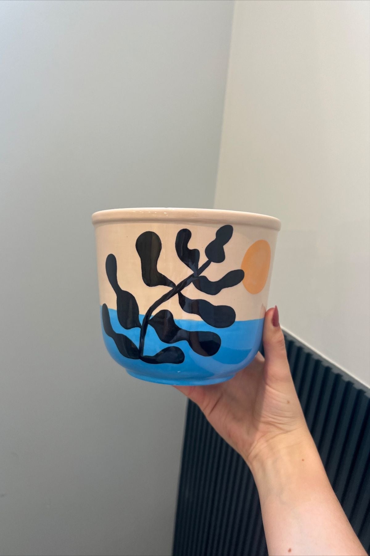 Ceramic to decorate - 12cm flowerpot