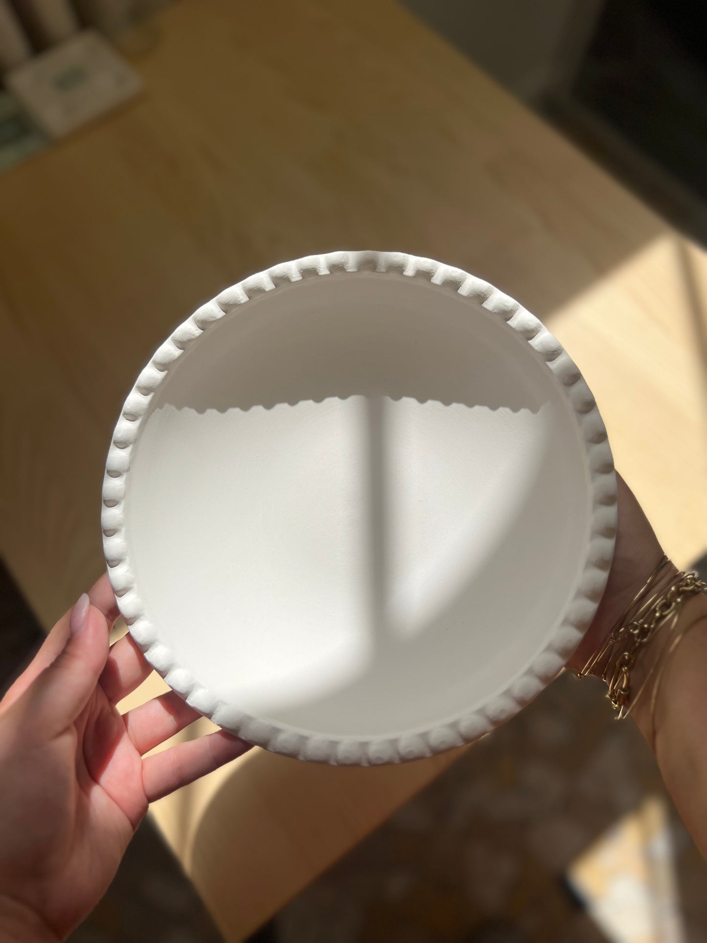 Ceramic to decorate - Pearl plate