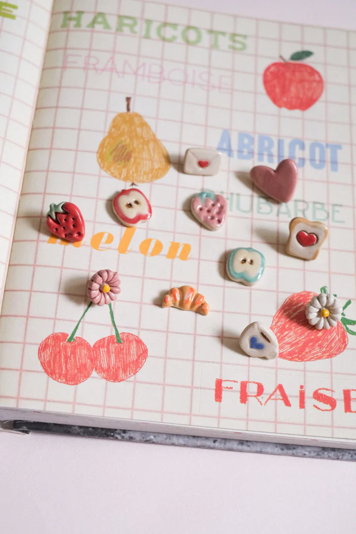 Pin's céramique Bleu Clémentine ✨