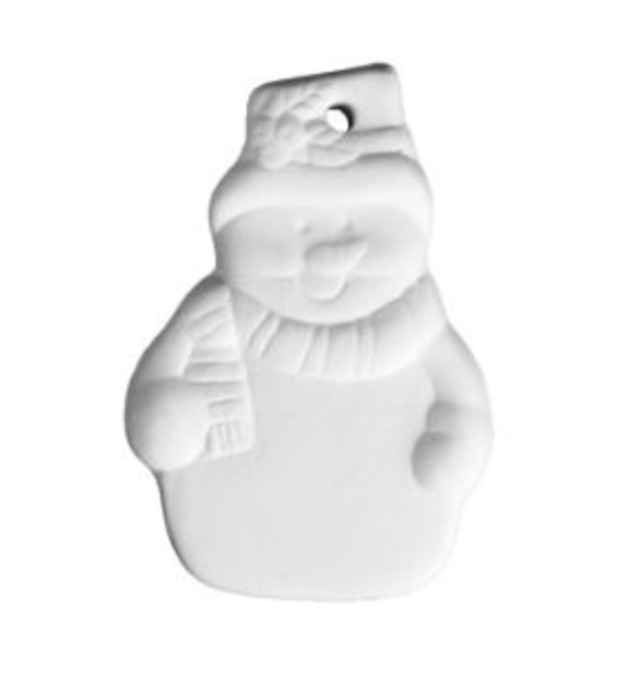 Ceramic to decorate - Snowman suspension