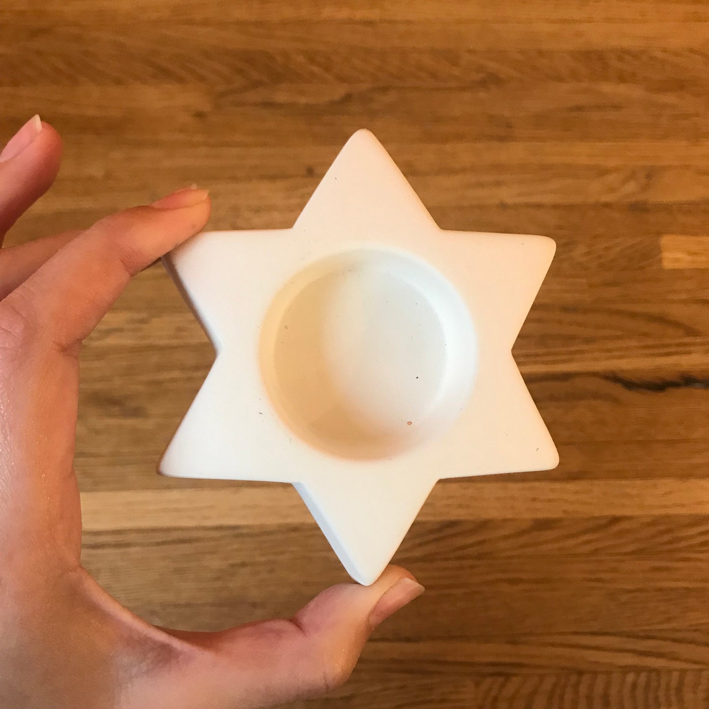 Ceramic to decorate - Star candle holder