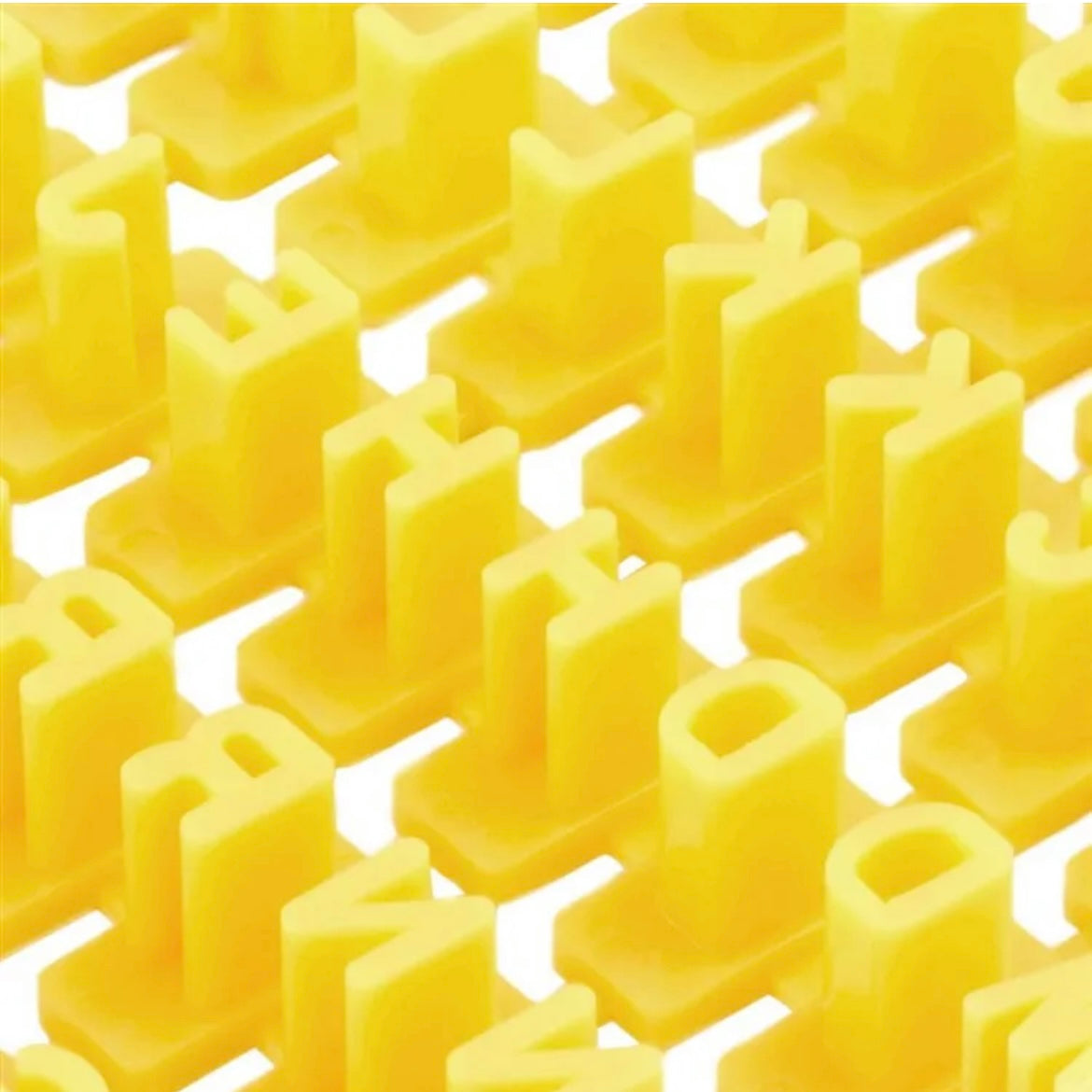 Letter and number stamps for modeling