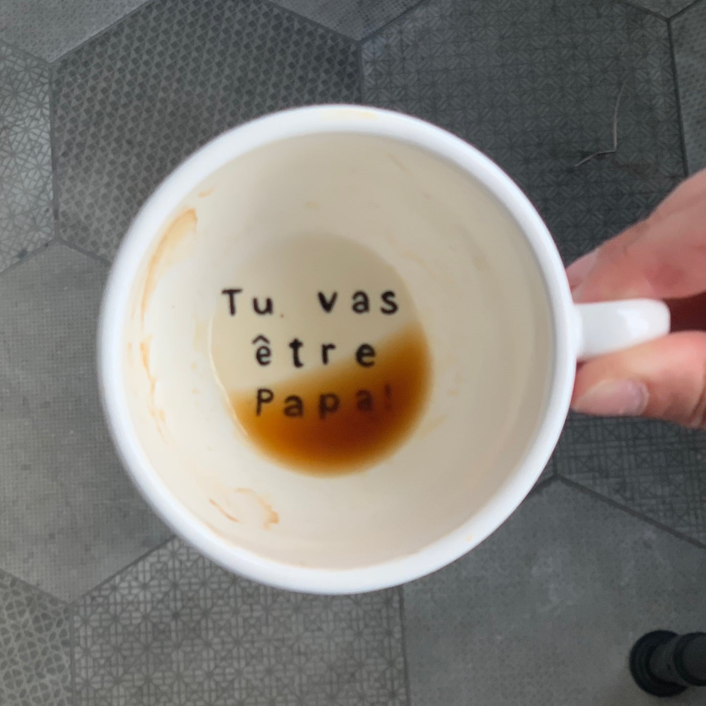 Personalized coffee mug - surprise message