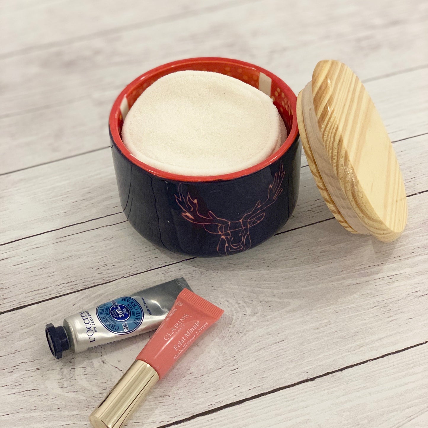 Ceramic to decorate - Flat spice jar