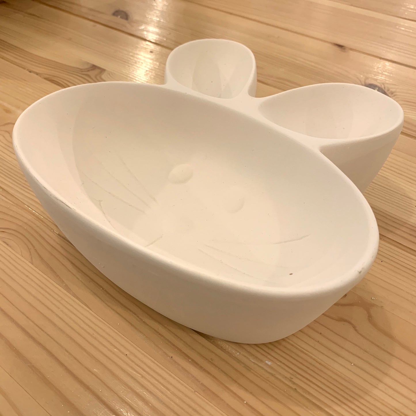 Ceramic to decorate - XL rabbit bowl