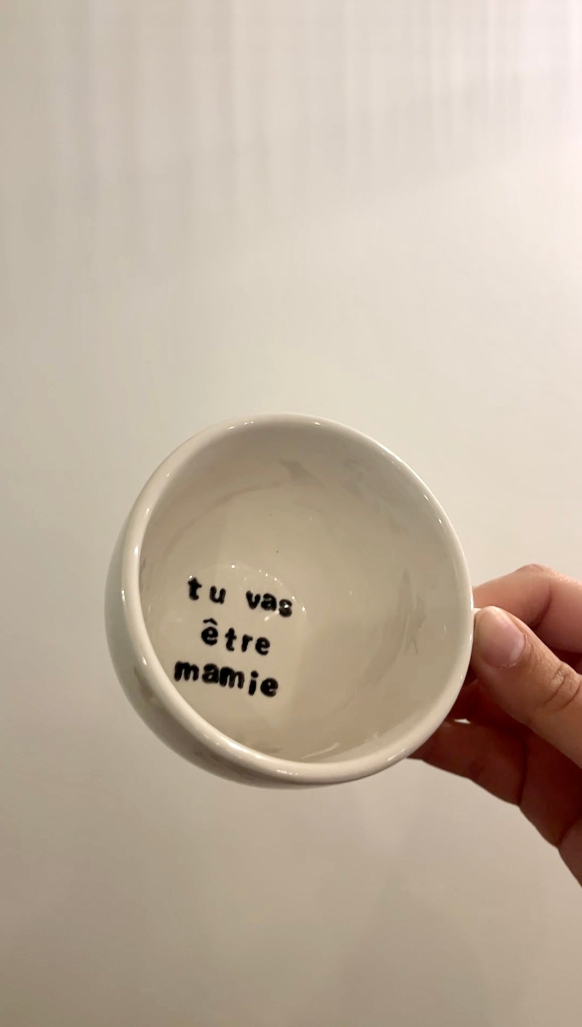 Personalized coffee mug - surprise message