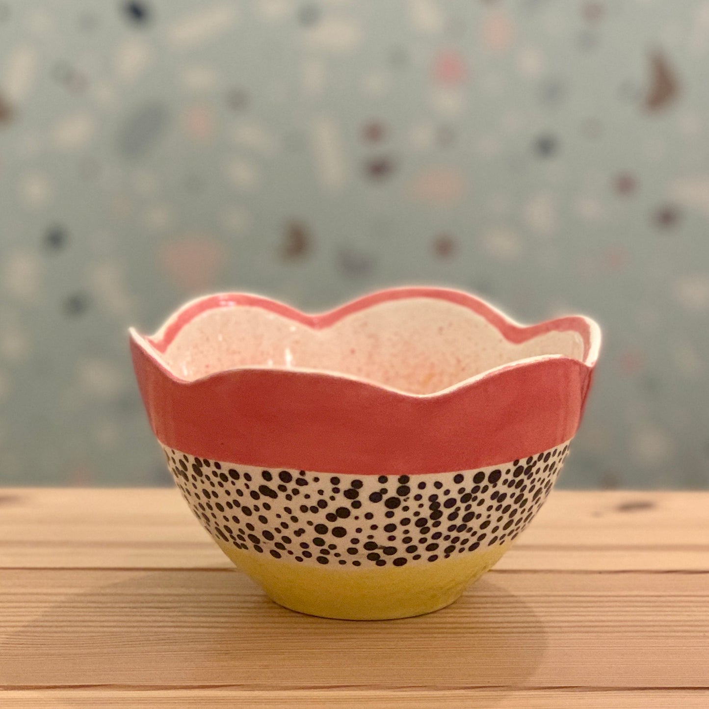 Ceramic to decorate - Lace salad bowl