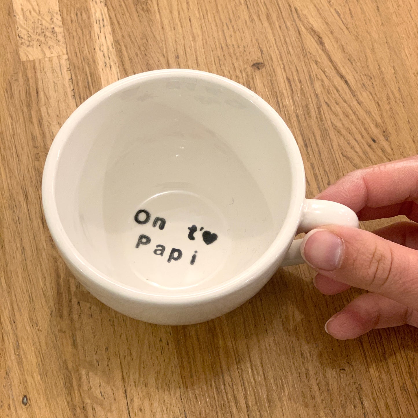 Personalized coffee mug - surprise message