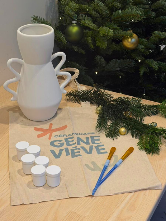 Christmas box - ceramic painting (with firing)