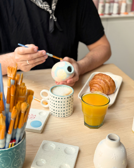 Ceramic Morning : petit-déjeuner & peinture sur céramique - Paris 17