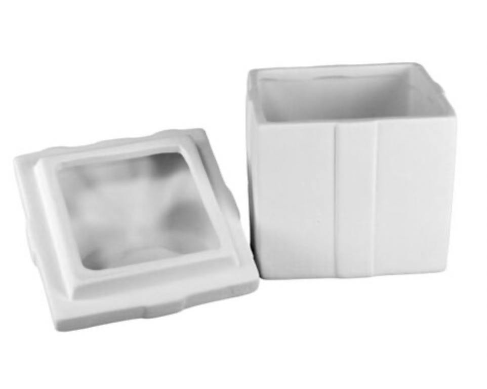 Ceramic to decorate - Round box