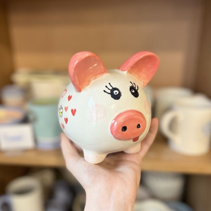 Céramique à décorer - Tirelire cochon – Céramicafé Geneviève