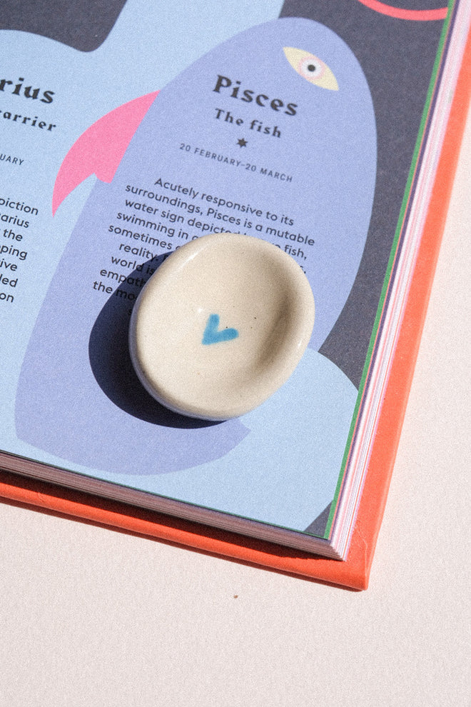 Pierre d'apaisement en céramique Bleu Clémentine ❤️