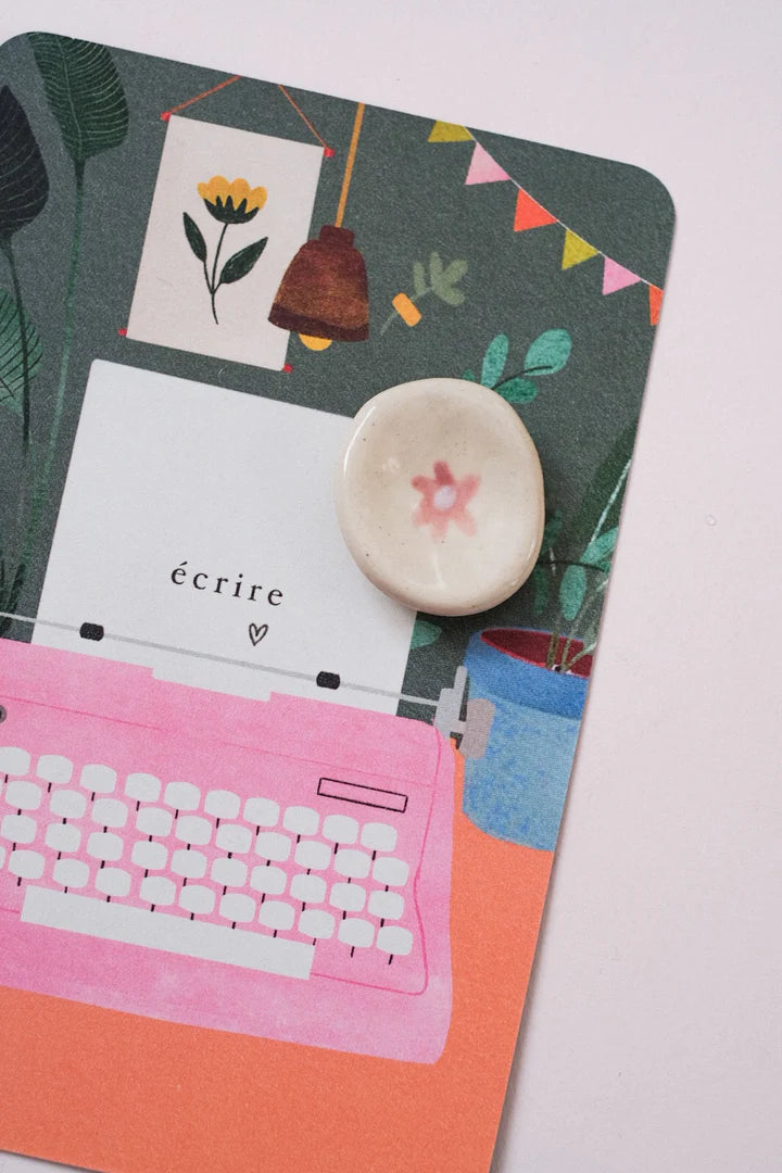 Pierres d’apaisement à motifs Bleu Clémentine 🍀