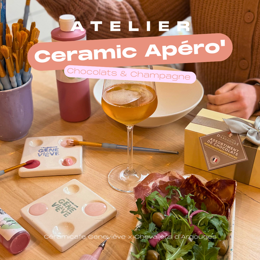 Ceramic Apéro', champagne &amp; chocolates x De Neuville - Paris 11 - SOLD OUT