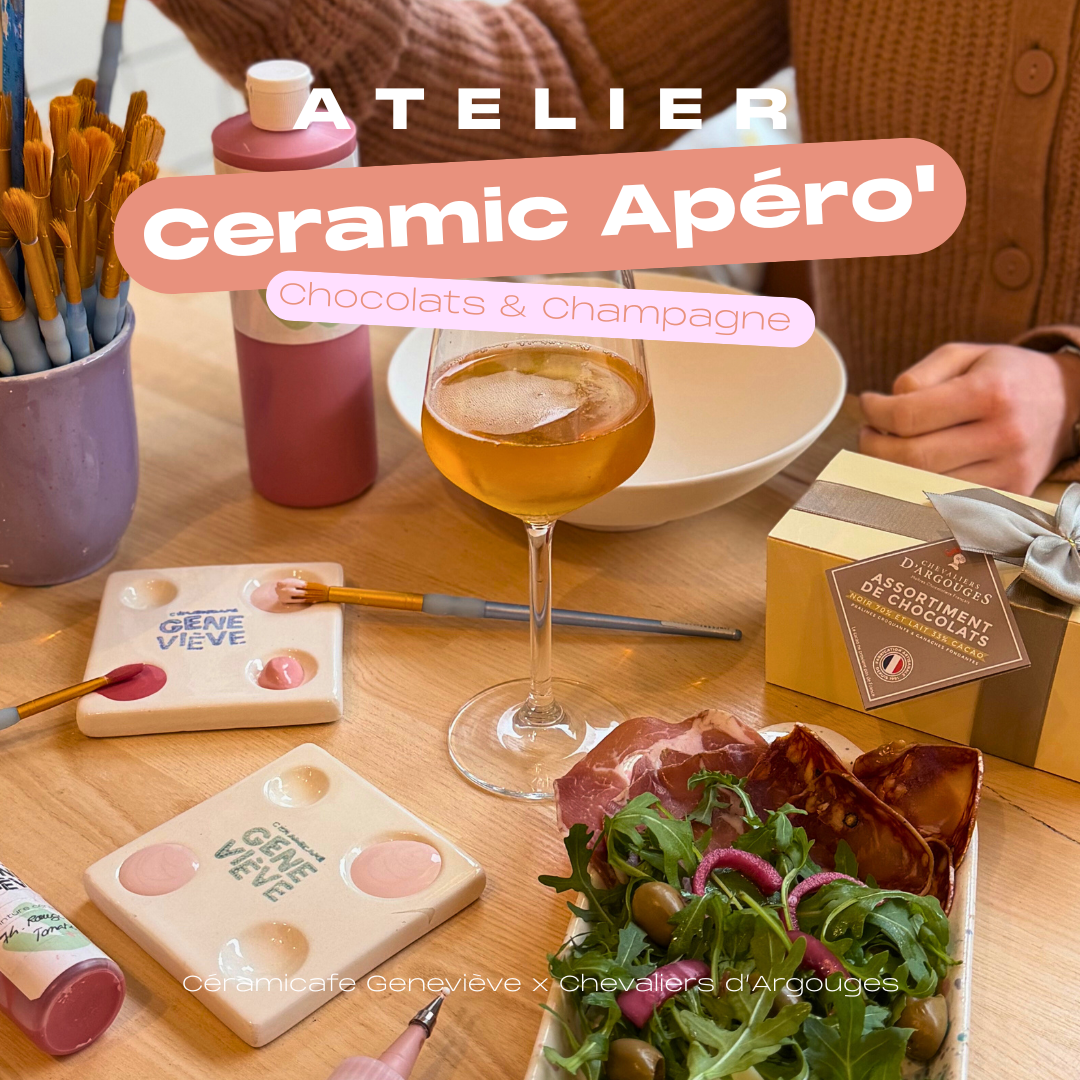 Ceramic Apéro', champagne &amp; chocolates x De Neuville - Paris 11 - SOLD OUT