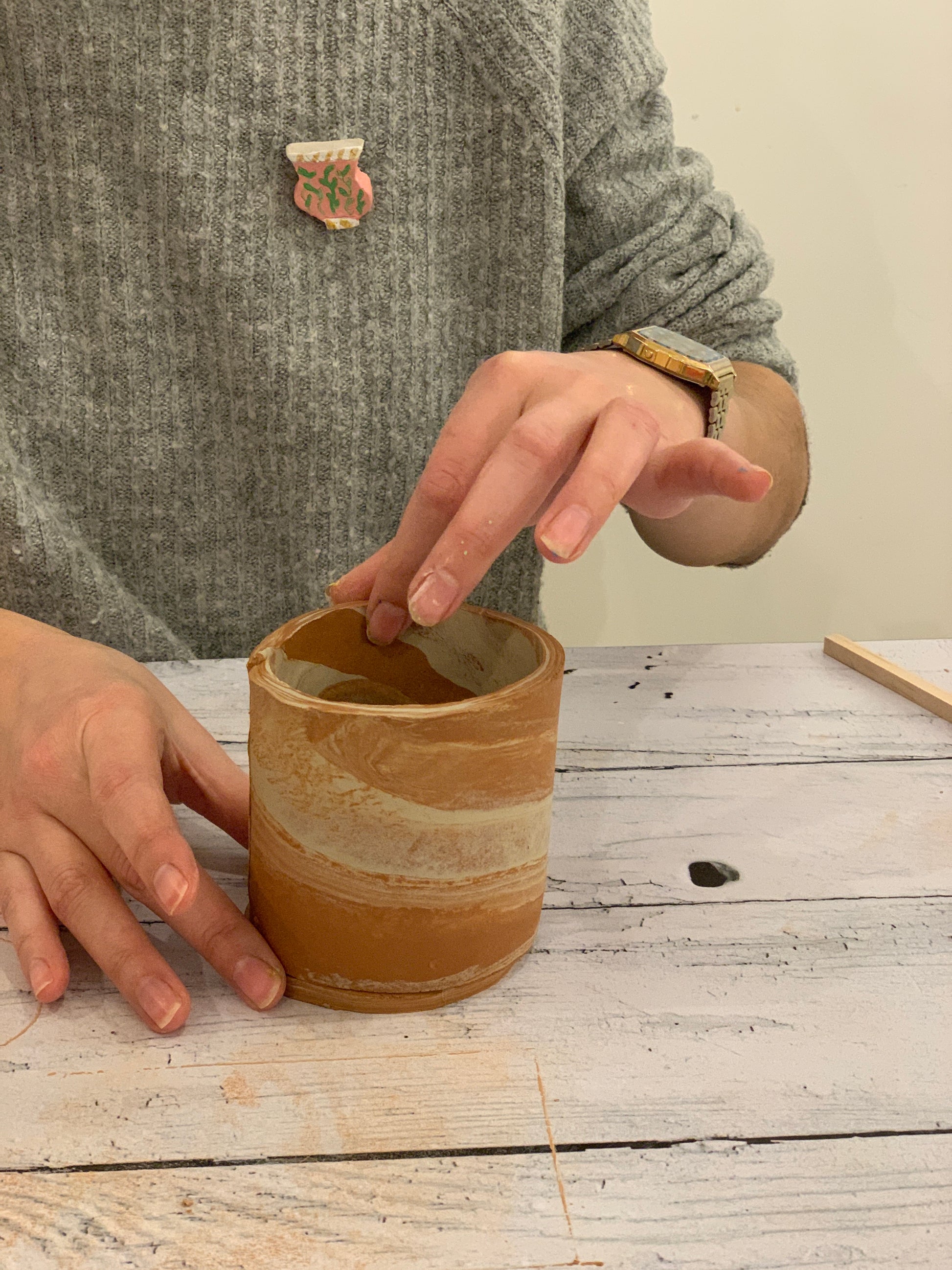 Box modelage - Créer un pot en terre mêlée autodurcissante – Céramicafé  Geneviève