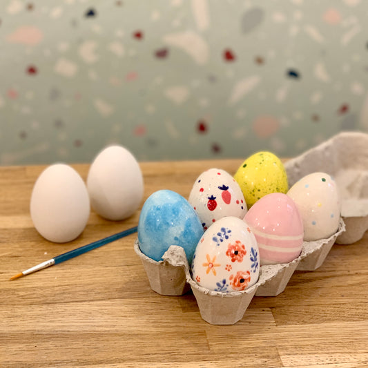 Box Peinture sur céramique - Décorer tes oeufs de Pâques ! (avec cuisson)