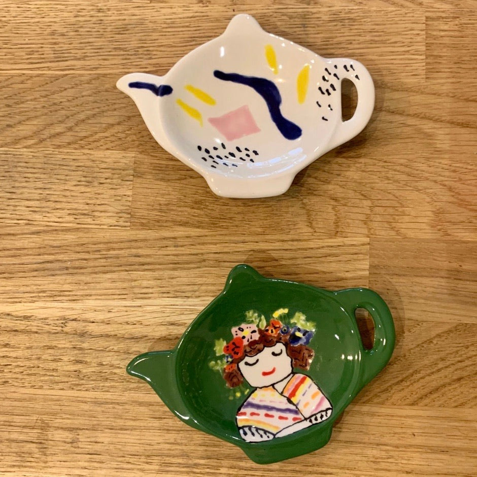 Céramique à décorer - Repose sachet de thé